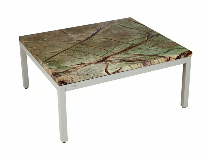 CALIFORNIA - Marble and aluminium high side table _ Rever