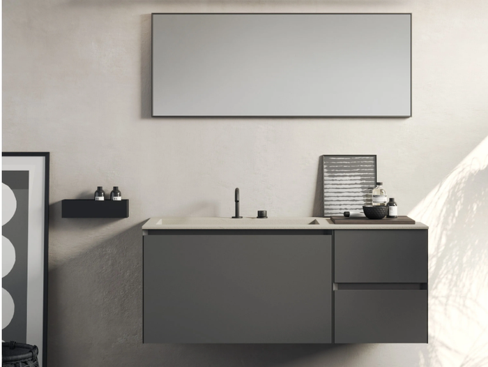 COMPACT LIVING - SET 9 - Wall-mounted vanity unit _ Rexa