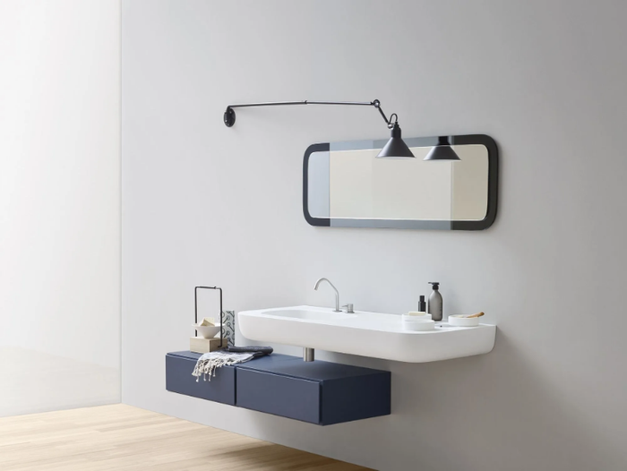 ESPERANTO - Wall-mounted Corian® washbasin _ Rexa