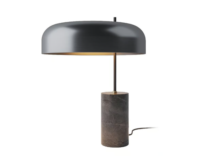 ROMINA - Marble and aluminum table lamp _ Robin