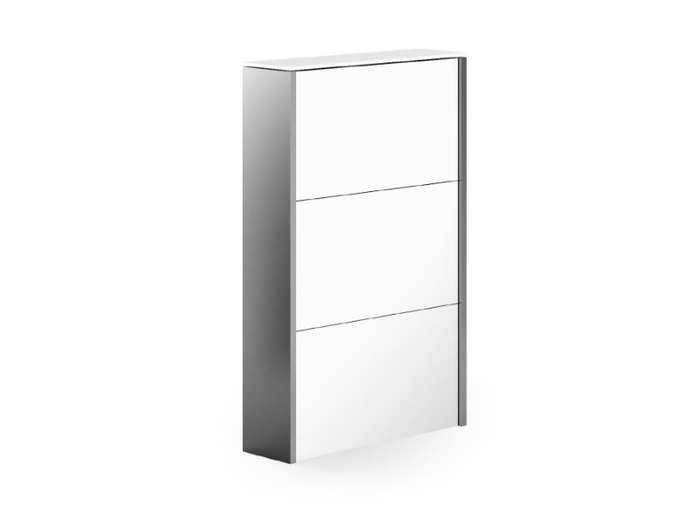 ATLANTIC - Wall mounted tempered glass shoe cabinet _ Rosconi