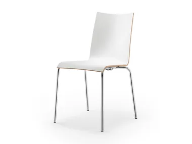 ATICON - Stackable wood veneer chair _ Rosconi