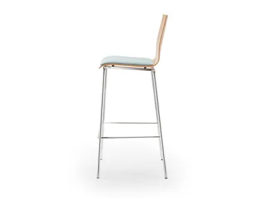 GARCIA - High upholstered stackable stool _ Rosconi