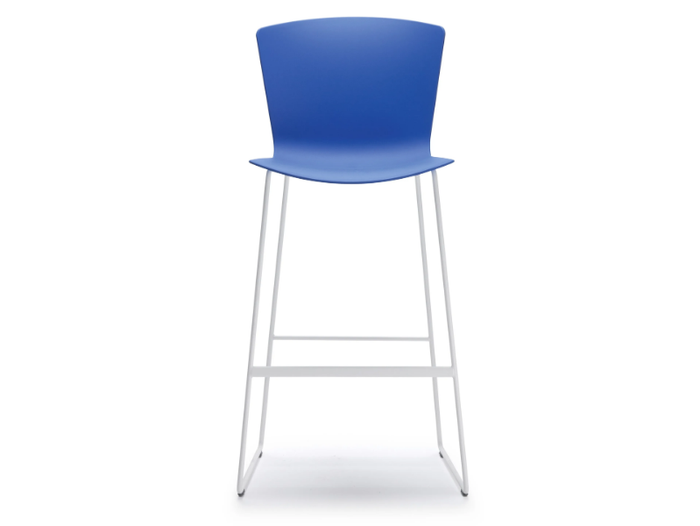 SLAM - Sled base high polypropylene stool with footrest _ SELLEX