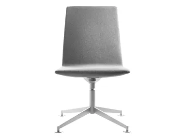 SWING - Upholstered with 4-spoke base fabric reception chair _ SELLEX