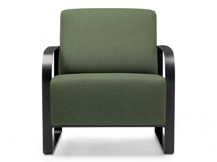 VIOLA - Fabric armchair with armrests _ SITIA