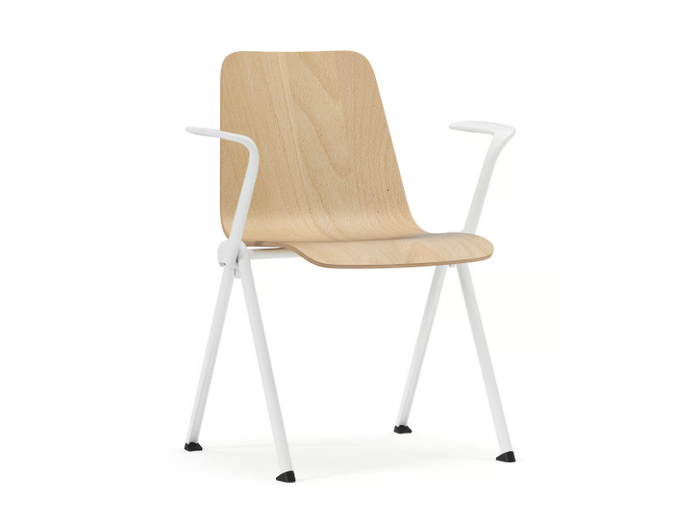 LAGOM - Stackable wooden training chair with armrests _ SITLOSOPHY®