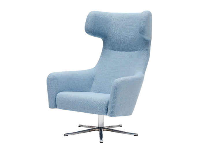 HAVANA - Wing armchair with 5-spoke base high-back _ SOFTLINE