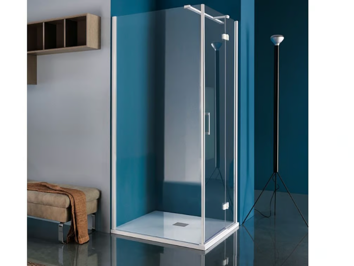 GRAND POLARIS - Rectangular shower cabin with hinged door _ Samo