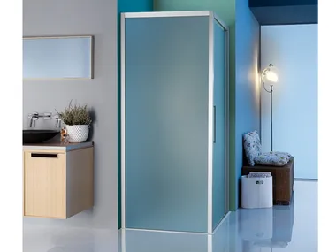 EUROPA SP - Corner rectangular shower cabin _ Samo