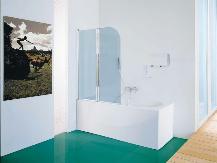 Bathtub wall panel - Glass bathtub wall panel _ Samo