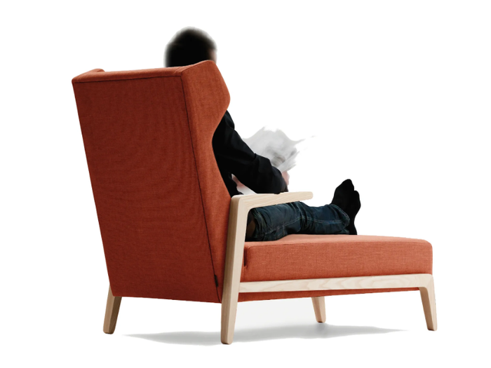 BOOMERANG CHILL - Fabric armchair with headrest _ Sancal