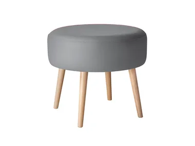 CLUB - Upholstered round pouf _ Sedex