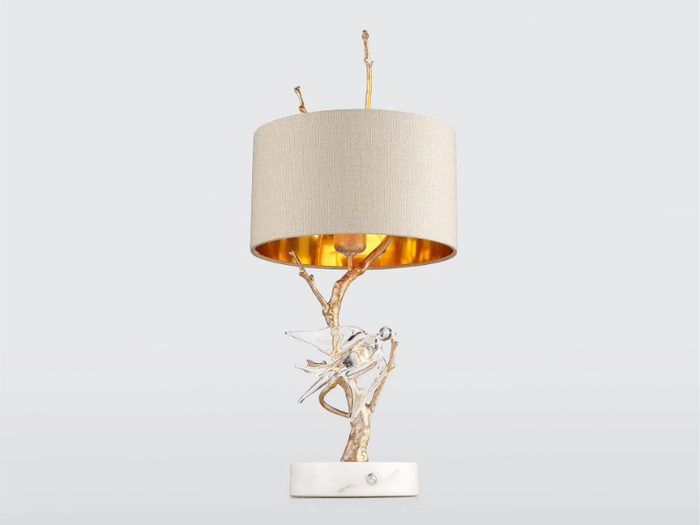 VOA PLIÉ SMALL - Handmade LED bronze table lamp _ Serip