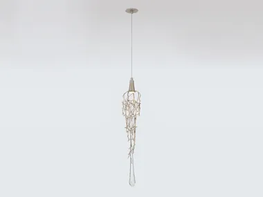 LIQUID DRIP RECESSED - LED handmade bronze pendant lamp _ Serip