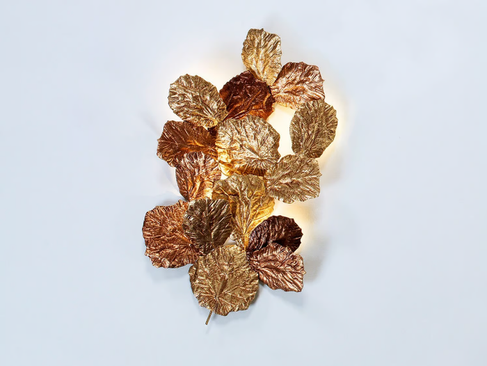 PATHLEAF HEAP MEDIUM - LED handmade bronze wall lamp _ Serip