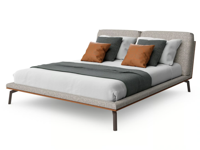 COSILY - Fabric double bed with upholstered headboard _ Sicis