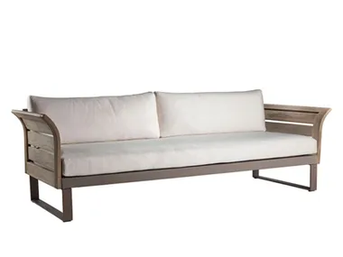 KOMFY - 3 seater teak garden sofa _ Sifas