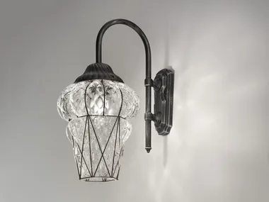 PIAZZA EB 114 - Murano glass outdoor wall lamp _ Siru