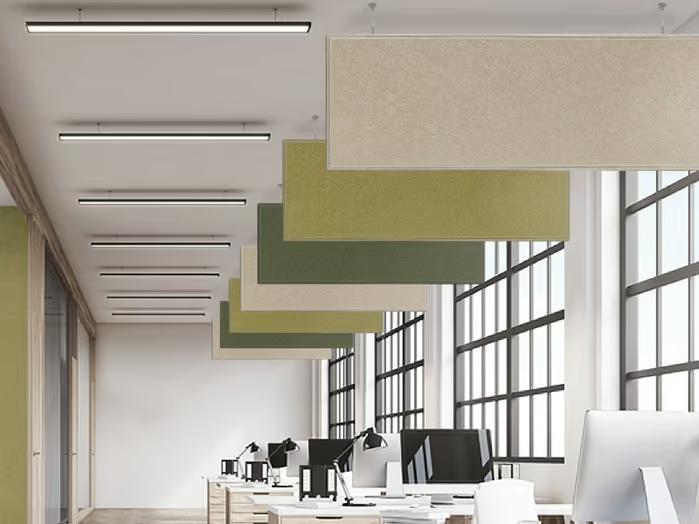 T-LIGHT BAFFLE - Polyester fibre acoustic baffles _ Slalom