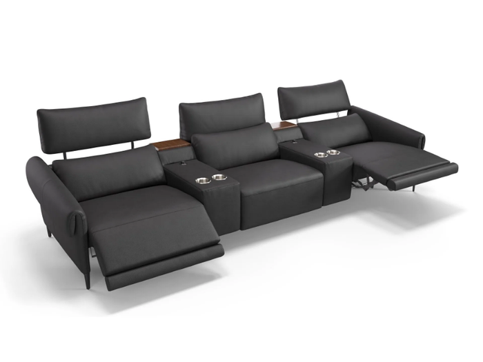 BIENNO KINO - 3 seater leather sofa _ Sofanella