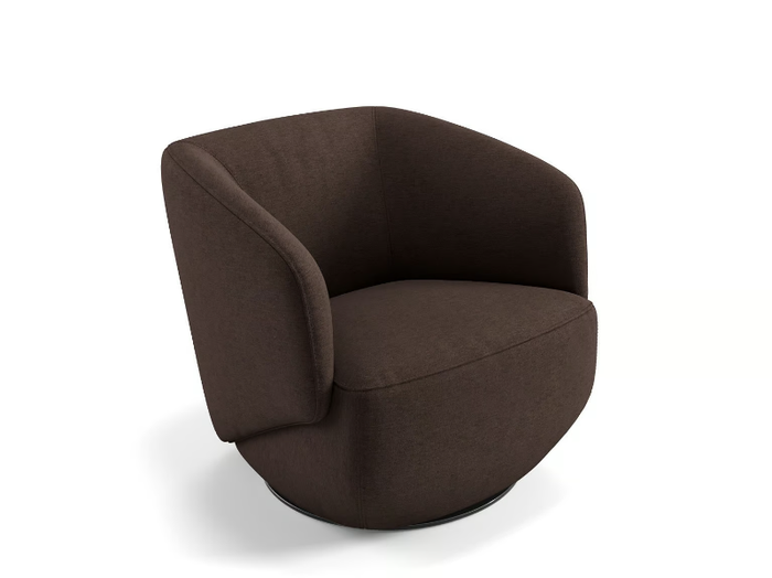 VIGO - Swivel fabric armchair with armrests _ Sofanella