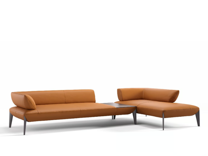 ALMERIA - Corner leather sofa _ Sofanella