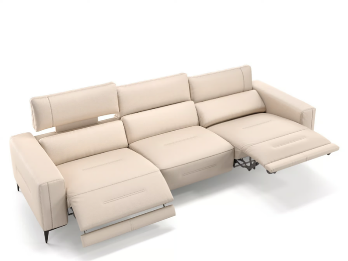 TERAMO XXL - 3 seater leather sofa _ Sofanella