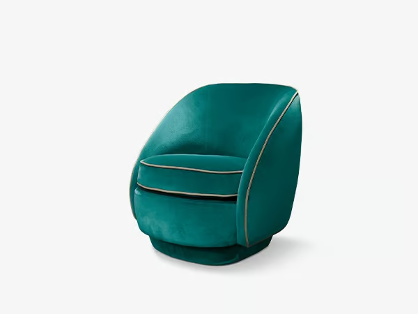 LUNA - Swivel fabric easy chair _ Softhouse