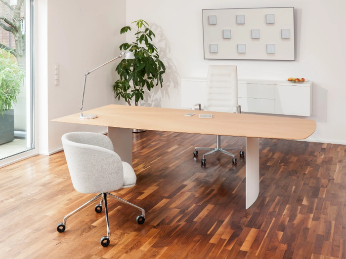 .TIME AIR S - Rectangular wooden executive desk _ Spiegels