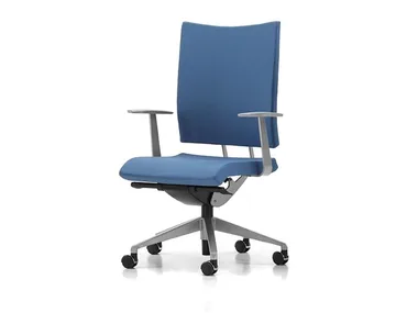 AVIAMID 3412 - Fabric office chair with castors with armrests with 5-Spoke base _ TALIN