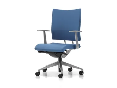 AVIAMID 3402 - Fabric office chair with castors with armrests with 5-Spoke base _ TALIN