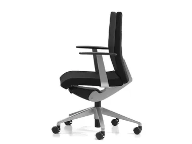 AVIAMID 3502 - Fabric office chair with castors with armrests with 5-Spoke base _ TALIN