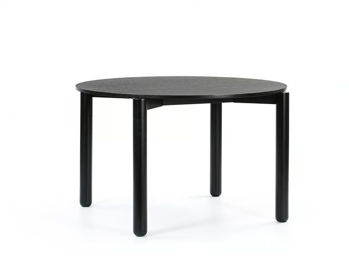 ATLAS - Round veneer and rubberwood table _ TEULAT