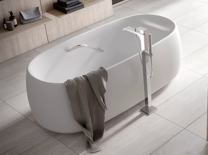 FLOATING - Oval freestanding bathtub _ TOTO