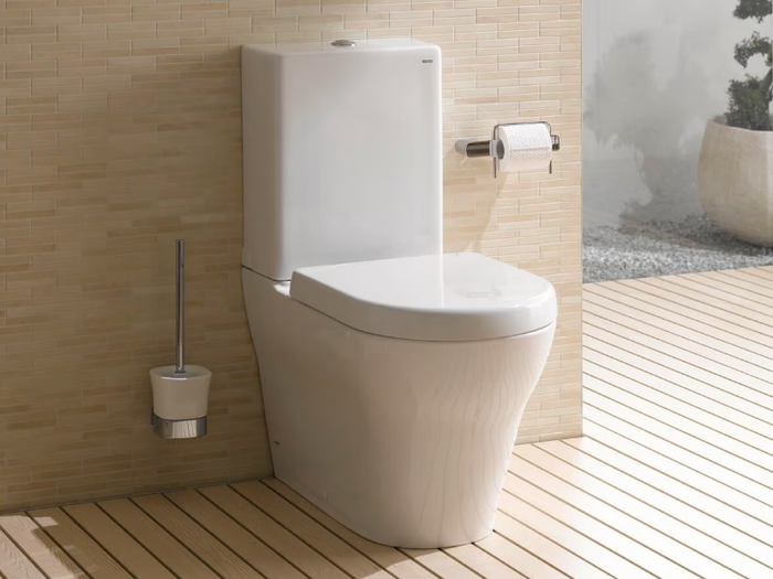 MH CW161Y - Close coupled rimless ceramic toilet _ TOTO