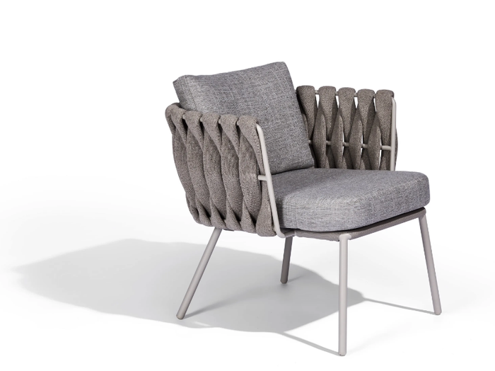 TOSCA - Upholstered fabric chair with armrests _ TRIBÙ