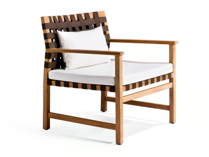 VIS À VIS - Garden lounge chair with armrests _ TRIBÙ