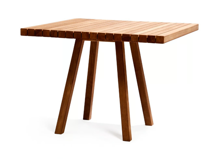 VIS À VIS - Square teak garden table _ TRIBÙ