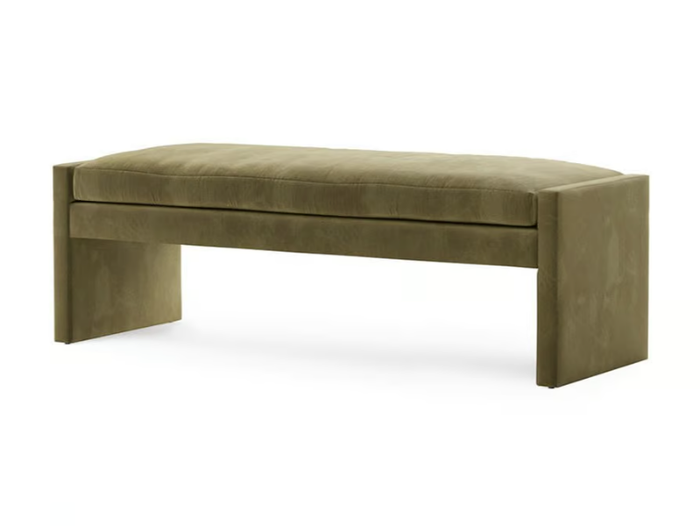 ANGLE - Upholstered velvet bench _ TRNK