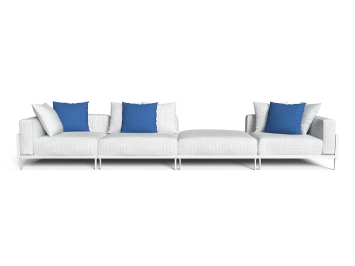 CLEOSOFT-ALU - Sectional fabric garden sofa _ Talenti