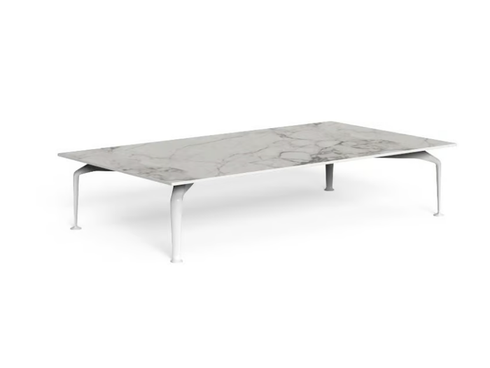 CRUISE ALU - Rectangular porcelain stoneware coffee table _ Talenti