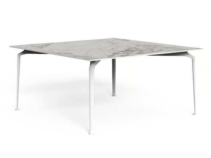 CRUISE ALU - Square porcelain stoneware garden table _ Talenti