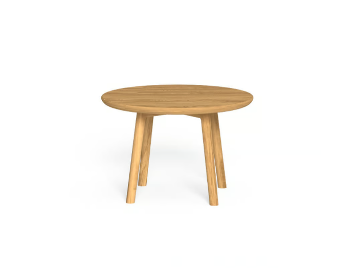 KAREN - Round teak garden side table _ Talenti