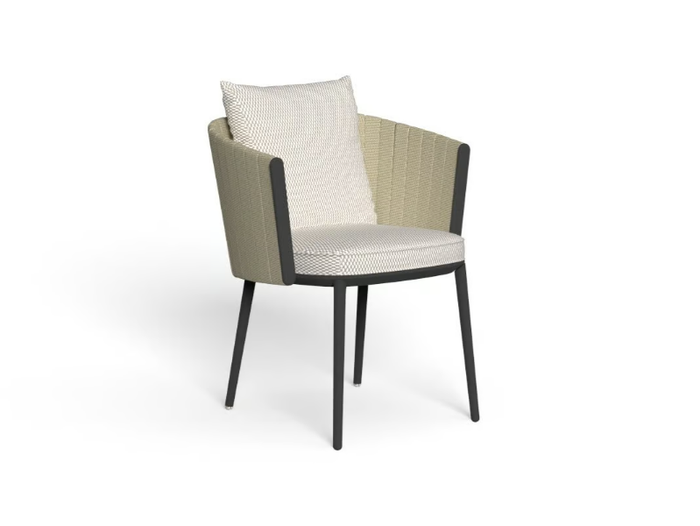 SALINAS - Fabric garden chair with armrests _ Talenti