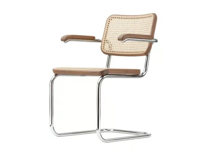 S 64 V Pure Materials - Cantilever chair with armrests _ Thonet