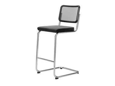 S 32 SPVNH - Cantilever upholstered mesh stool _ Thonet