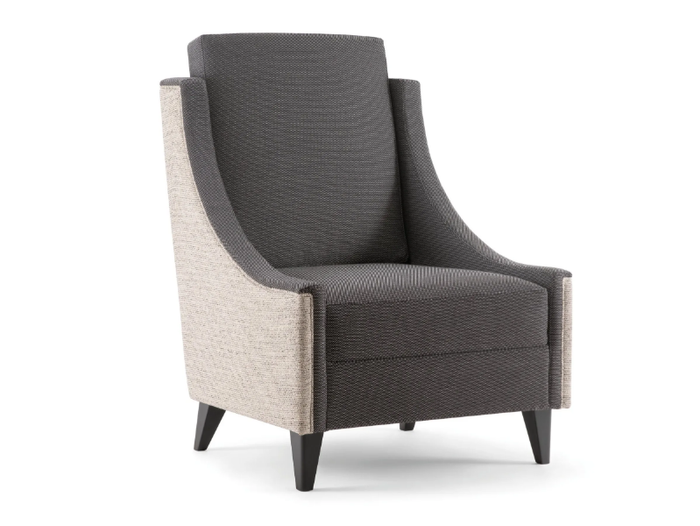 VICTORIA - Fabric armchair with armrests high-back _ Tirolo