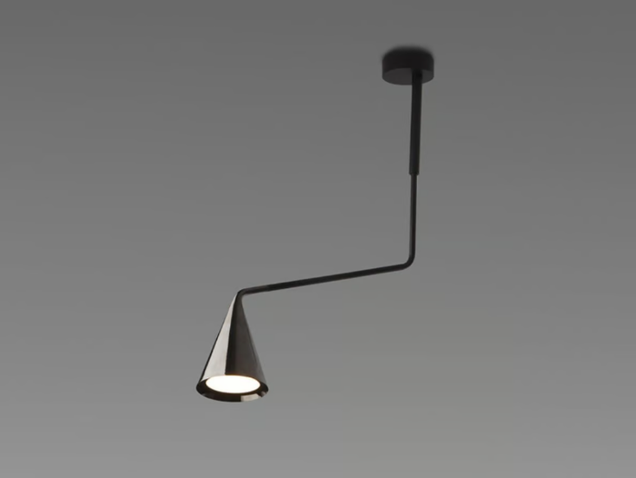 GORDON - Adjustable painted metal ceiling lamp _ Tooy