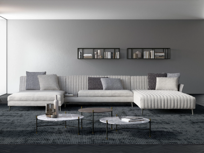 LIAM - Modular sectional velvet sofa _ Tremolada